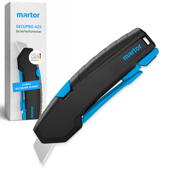 MARTOR Cuttermesser SECUPRO 425 I Sicherheitsmesser mit Zangengriff und automatischem Klingeneinzug