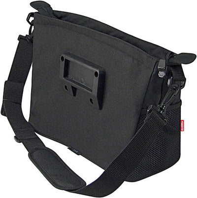 KLICKfix Fahrradtasche ALLEGRA LENKERTASCHE, 0275S, 14 x 33 x 22 cm Schwarz, Schwarz