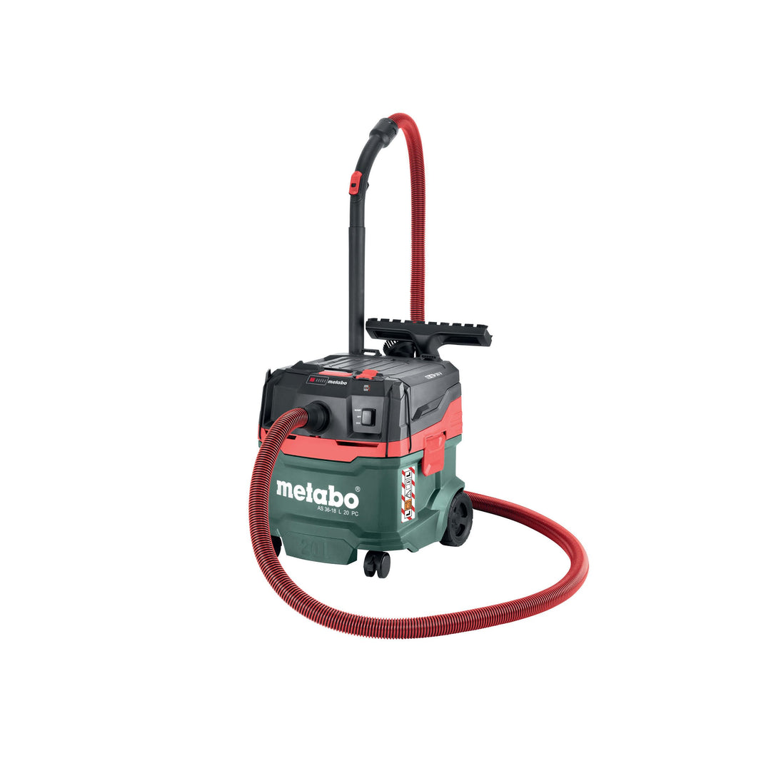 metabo Akku-Sauger AS 36-18 L 20 PC - 18 V, 20L Behälter - Staubklasse L, Nass- und Trockensauger, B