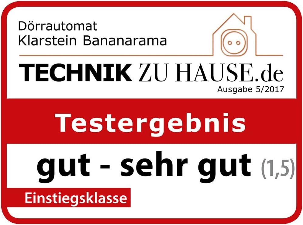 Klarstein Bananarama - Dörrgerät, Dörrautomat, Obst- Fleisch- und Früchte-Trockner, 6 Etagen, stapel