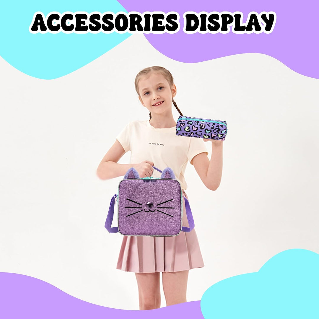 HTgroce Schulrucksack Mädchen Teenager Schultasche Schulranzen Set Rucksack für Mädchen Schule Freiz
