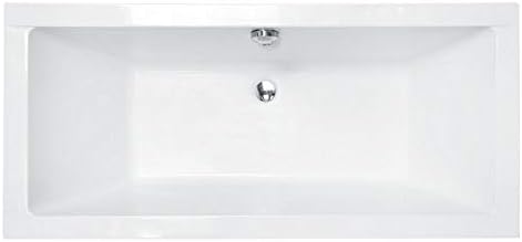 BADLAND Badewanne Original Weiss Acryl Wanne Rechteck QUADRO 190x90 KOMPLETTSET SET mit Weiss Acryls