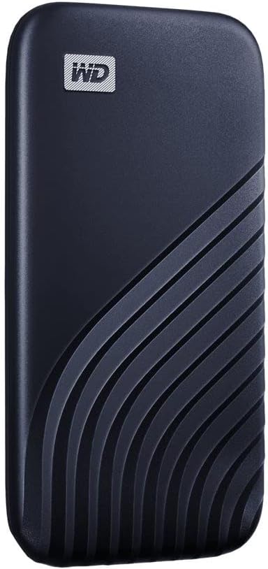 WD My Passport SSD 2 TB mobiler SSD Speicher (NVMe-Technologie, USB-C und USB 3.2 Gen-2 kompatibel,