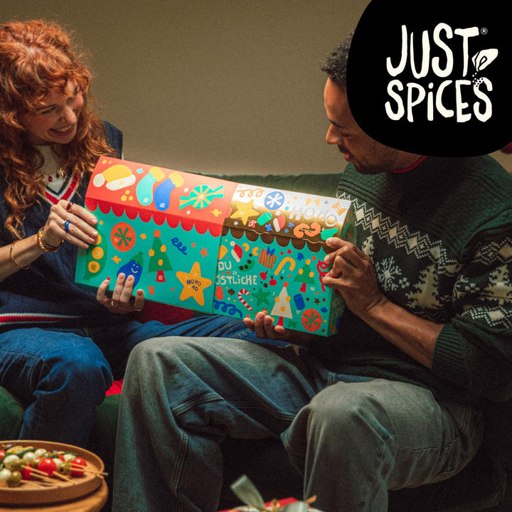 Just Spices Medium Gewürz Adventskalender 2025 I 24 leckere Gewürzmixe und Rezepte I Mit 20 Gewürztü