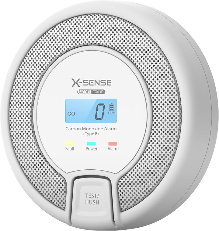 X-Sense CO Melder mit Digitalanzeige, Kohlenmonoxidmelder, akkurater Sensor mit 10-Jahren Lebensdaue
