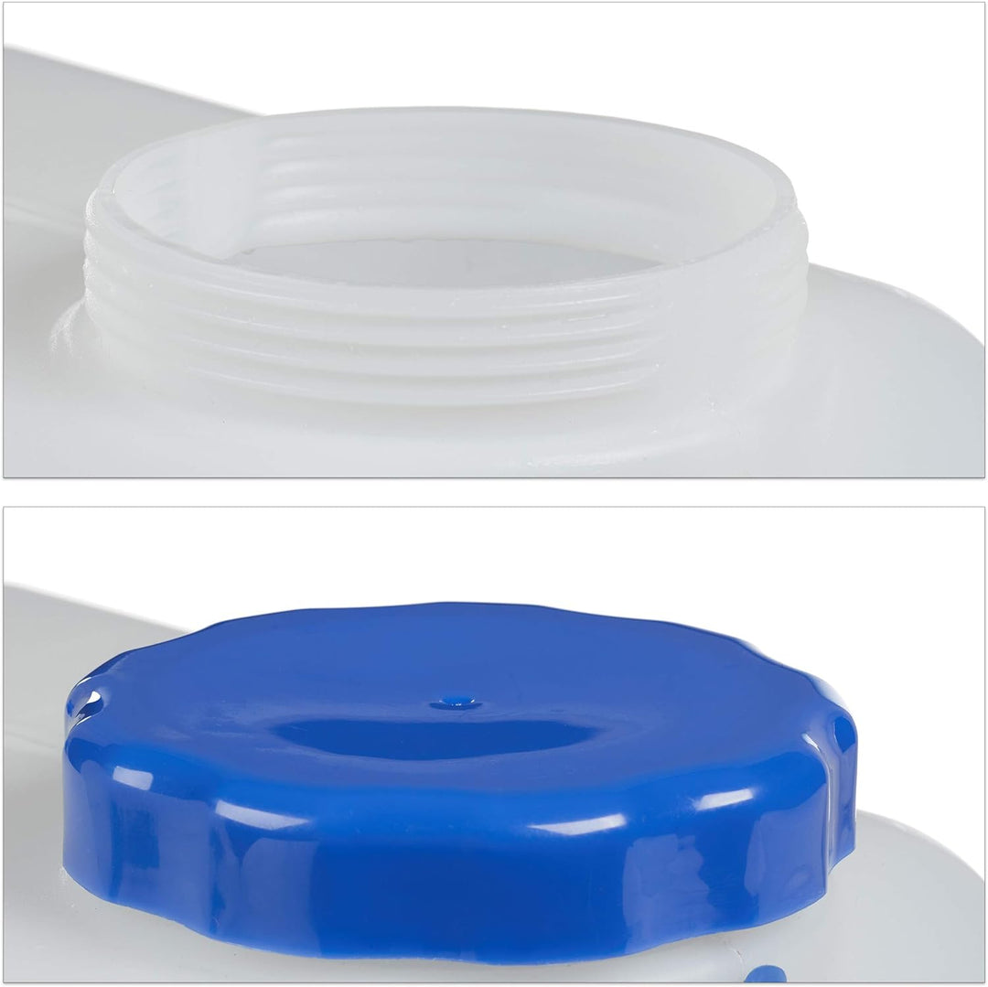 Relaxdays Wasserkanister mit Hahn, Weithals Schraubdeckel, Trinkwasserkanister Camping, 23L, Kunstst