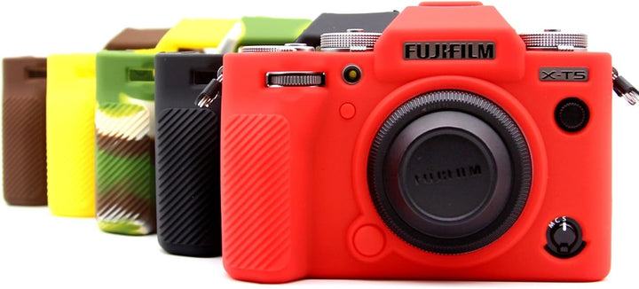 Rieibi Fuji XT5 X-T5 Hülle, Weiche Silikon Schutzhülle für Fujifilm XT5 X-T5 Kamera, Leichte Fuji X-