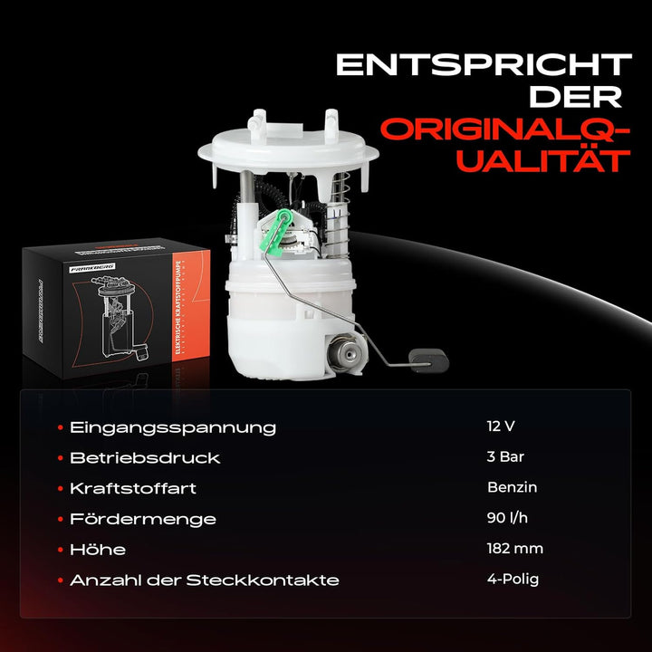 Kraftstoffpumpe Benzinpumpe für C4 I 307 308 SW I 1.4L 1.6L 2.0L 2002-2014 Benzin 96805305