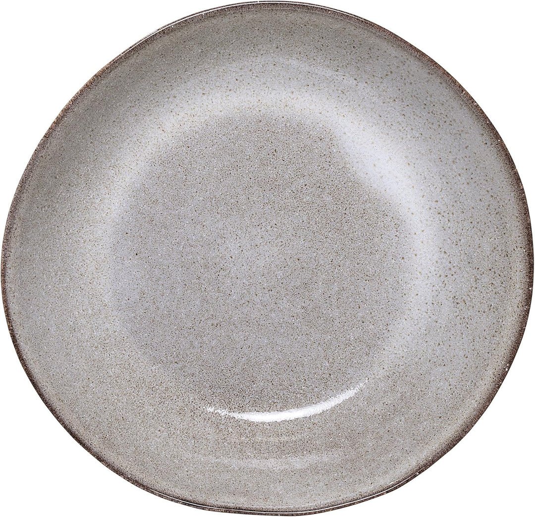 Bloomingville Suppenteller Sandrine, grau, Keramik, 22 cm