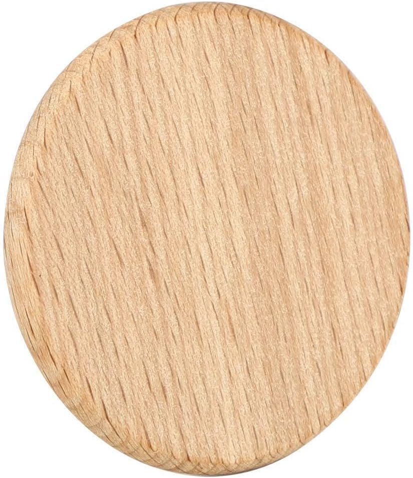 50 Stück runde Holzspäne Einfache glatte Kanten Natürliche Holzscheiben Plattendekoration Runde Holz