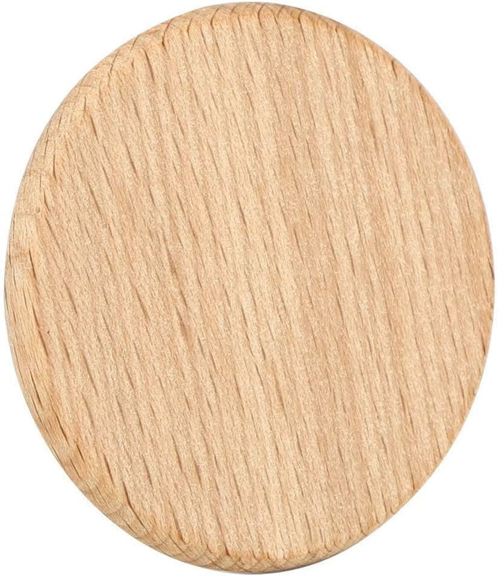 50 Stück runde Holzspäne Einfache glatte Kanten Natürliche Holzscheiben Plattendekoration Runde Holz
