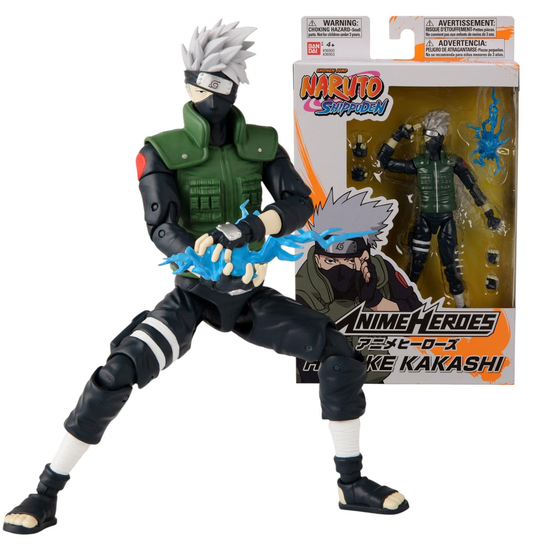 Bandai – Anime Heroes – Naruto Shippuden – Anime-Heldenfiguren 17 cm – Kakashi Hatake – Offizielle L