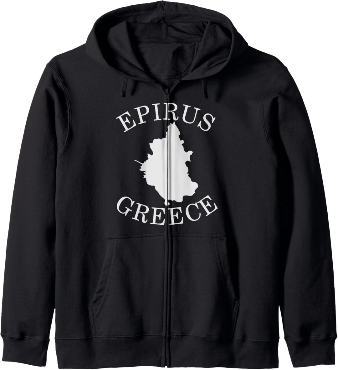Greece Epirus Map Greek Kapuzenjacke