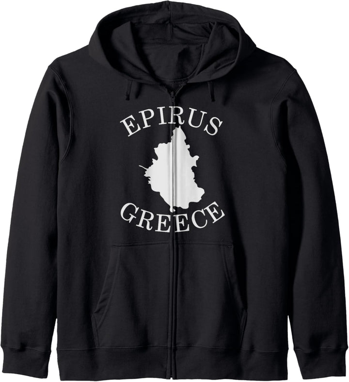 Greece Epirus Map Greek Kapuzenjacke