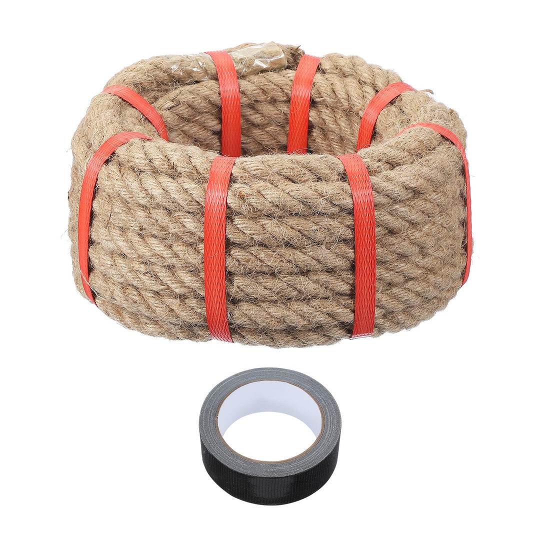 QUARKZMAN Kordel Jutekordel Jute Seil 9m x 1,6cml Schwere Natürliche Hanfseil Dicke Geflochtene Jute