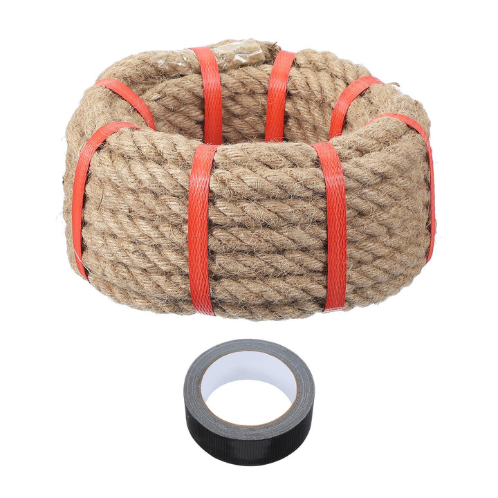 QUARKZMAN Kordel Jutekordel Jute Seil 9m x 1,6cml Schwere Natürliche Hanfseil Dicke Geflochtene Jute