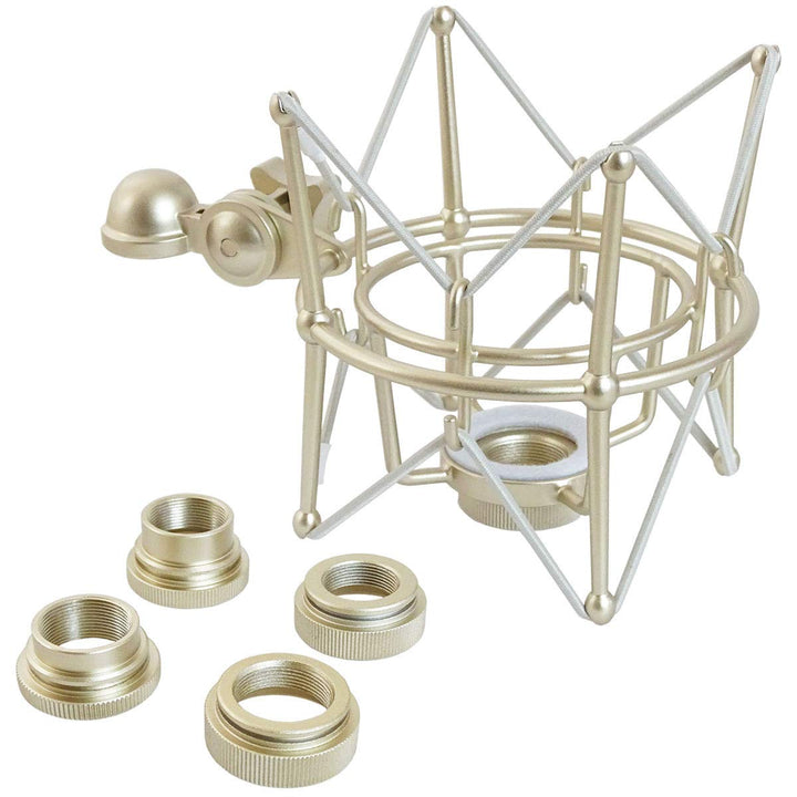 keepdrum Multispinne für verschiedene Mikrofone Mikrofon-Spinne mit Wechseladapter
