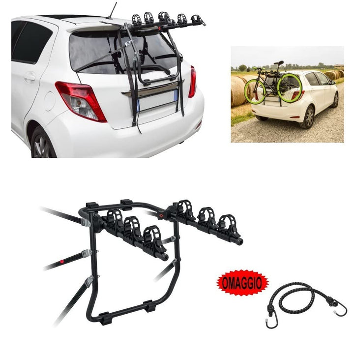 Kompatibel mit Toyota Yaris/VITZ (XP130) Fahrradträger hinten für Auto, 3 Fahrräder, max. 45 kg, leg