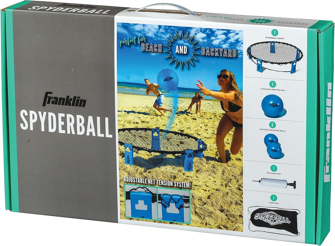 Franklin Sports Spyderball-Spiel-Set – enthält 3 Bälle, Tragetasche und Regeln – gespielt im Freien,