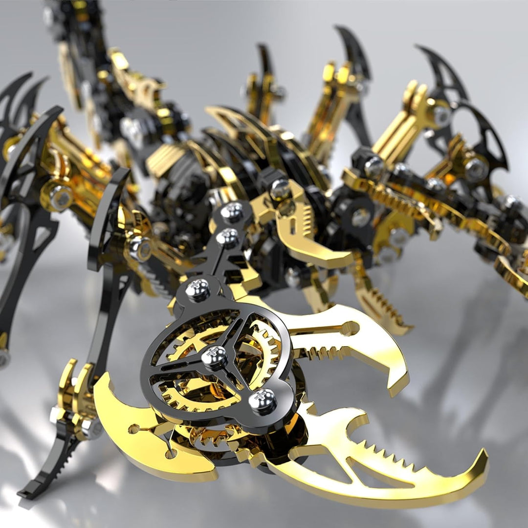 Bunte 3D Metall Puzzle Skorpion für Erwachsene, DIY 3D Metall Mechanisches Modell Erwachsener mit We
