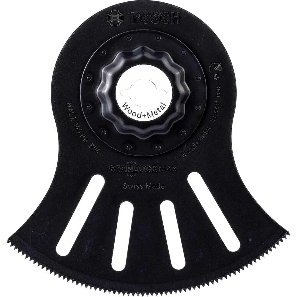 Bosch Professional 1x Segmentsägeblatt Starlock MACZ 145 BB (für Holz, Holz mit Nägeln, Kunststoff,
