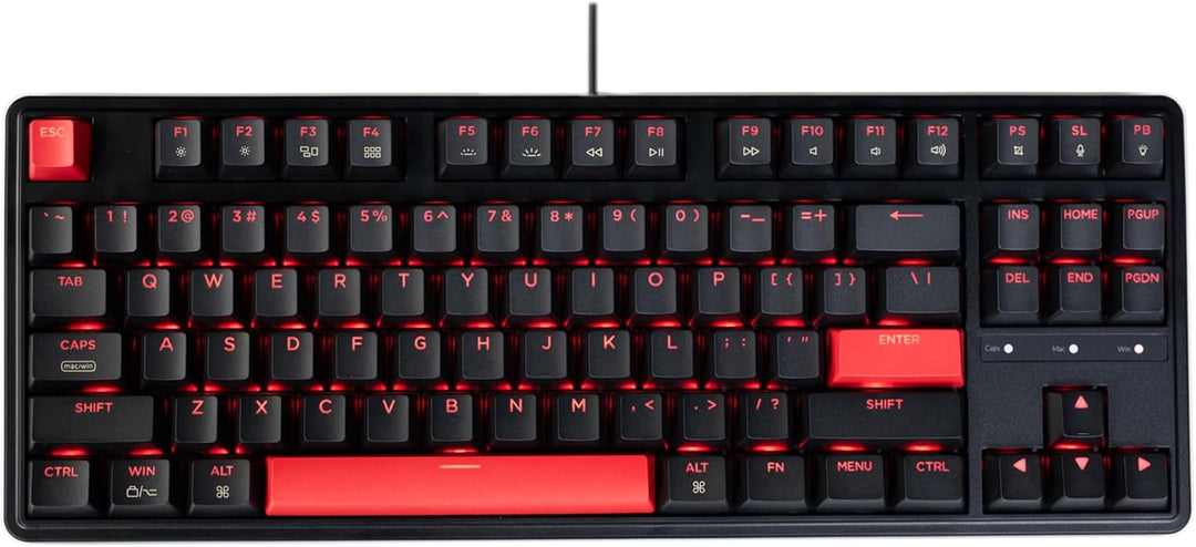 Keychron C3 Pro QMK/VIA Benutzerdefinierte Gaming-Tastatur, programmierbare 87 Tasten, TKL-Layout, r