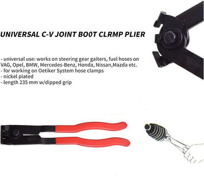 2pcs CV Joint Clamp Set Metallohrtyp Boot Banding Zangen Werkzeug für die Automobilherstellung