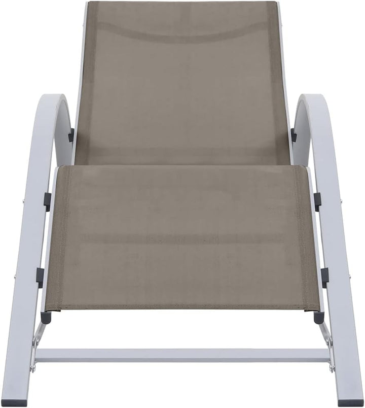 vidaXL 2X Sonnenliege mit Tisch Gartenliege Relaxliege Liege Gartenmöbel Liegestuhl Strandliege Frei