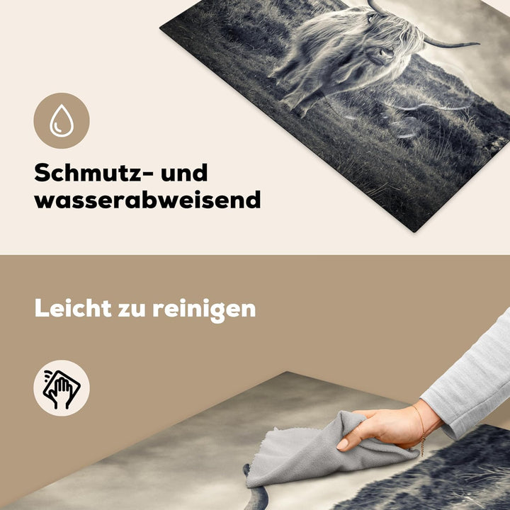 KitchenYeah© Herdabdeckplatte Einteilig Ceranfeld Abdeckplatte für Induktionsschutz Ceranfeldabdecku