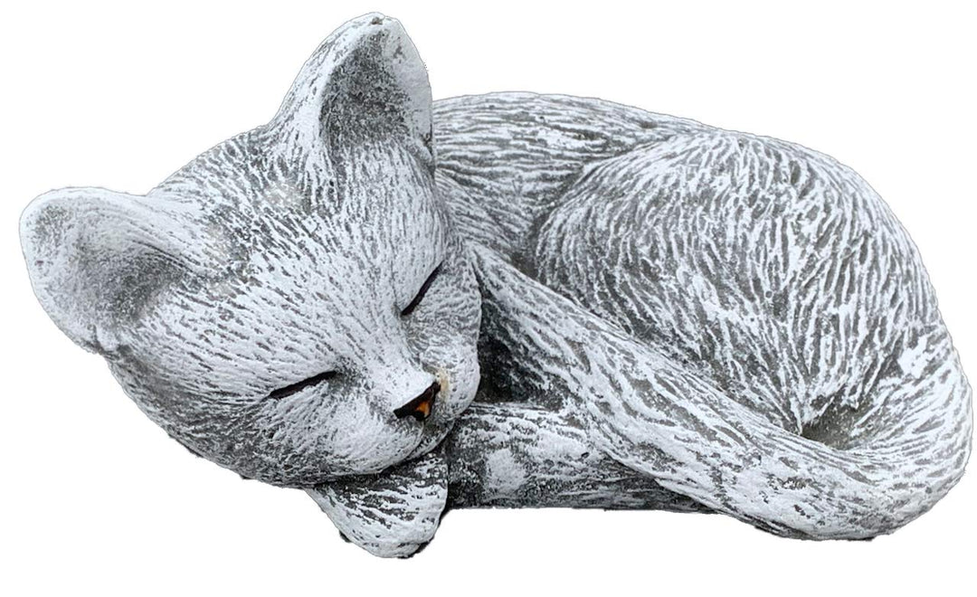 Stone and Style Steinfigur kleine Katze Leonie Steinguss frostfest wetterfest