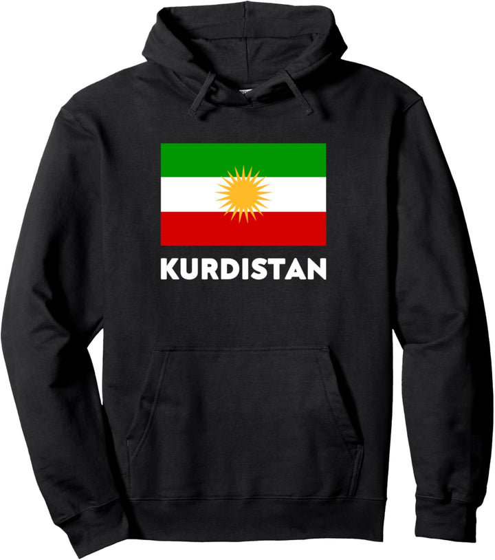 Kurdistan Flagge Kurdische Sonne 21 Strahlen Pullover Hoodie
