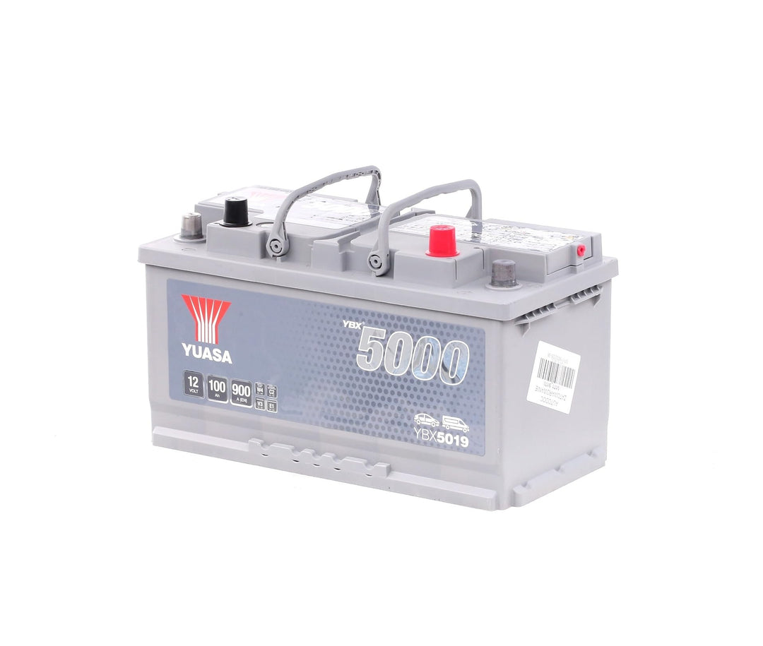 Yuasa YBX5019 Hochleistungs-Akku, 12 V, 100 Ah, 900 A, silberfarben
