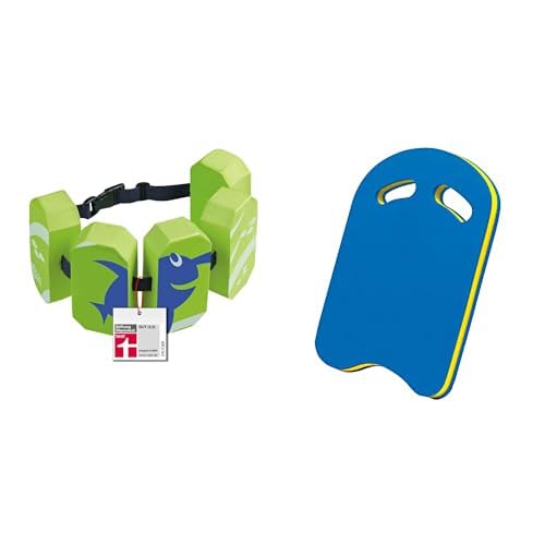 BECO Schwimmgürtel Kinder 3–6 Jahren inkl. Schwimmbrett Kinder, Schwimmhilfen Set zum Schwimmen Lern