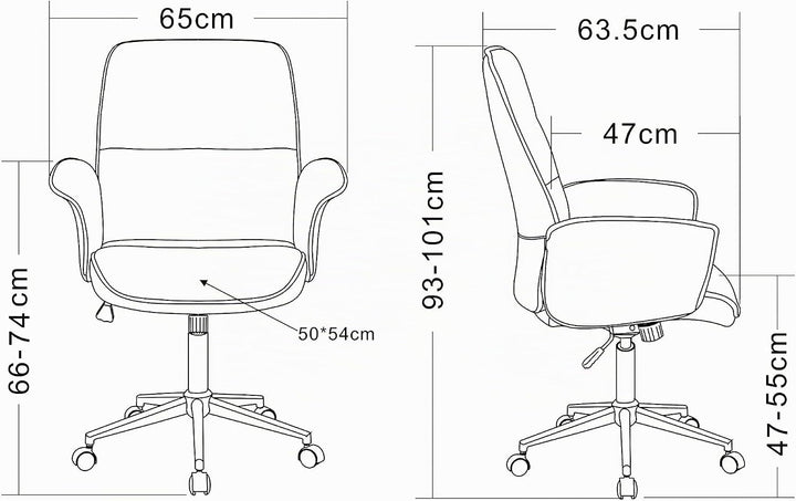 SixBros. Bürostuhl Grau 0704M/8062 Grau 8062, Grau 8062