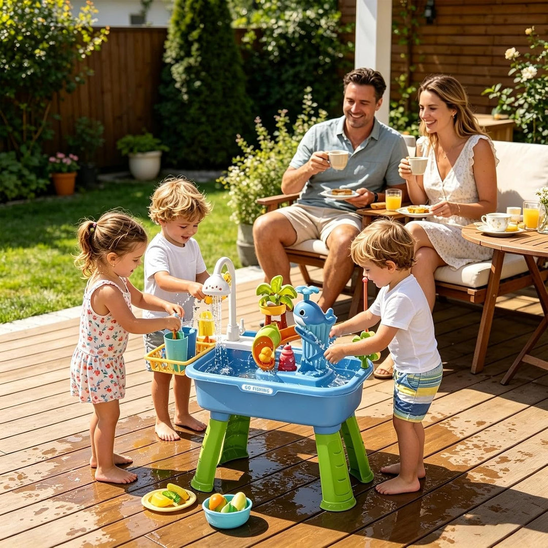 Generisch Wasserspieltisch Sensorisches Aktivitätsspielzeug | Spielwaschbecken mit fliessendem Wasse