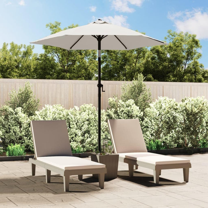 vidaXL Sonnenschirm Sonnenschirme Marktschirm Sand-weiss, Sand-weiss