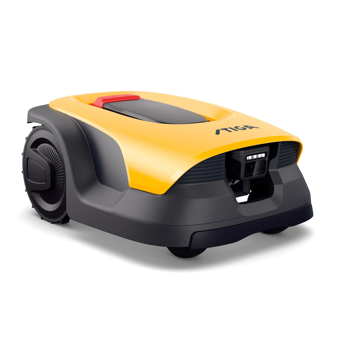 STIGA A 6v a Roboter-Rasenmäher, 18 cm, 25,2 V – KI-integrierte Kamera, App-Steuerung – Rasenflächen