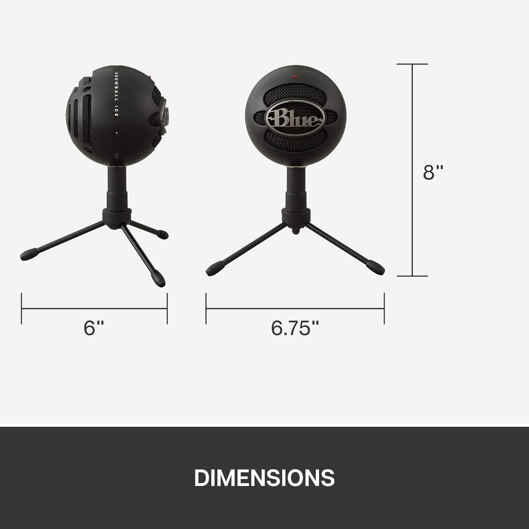 Blue Microphones Snowball iCE Plug 'n Play USB-Mikrofon für Aufnahme, Podcasting, Broadcasting, Twit