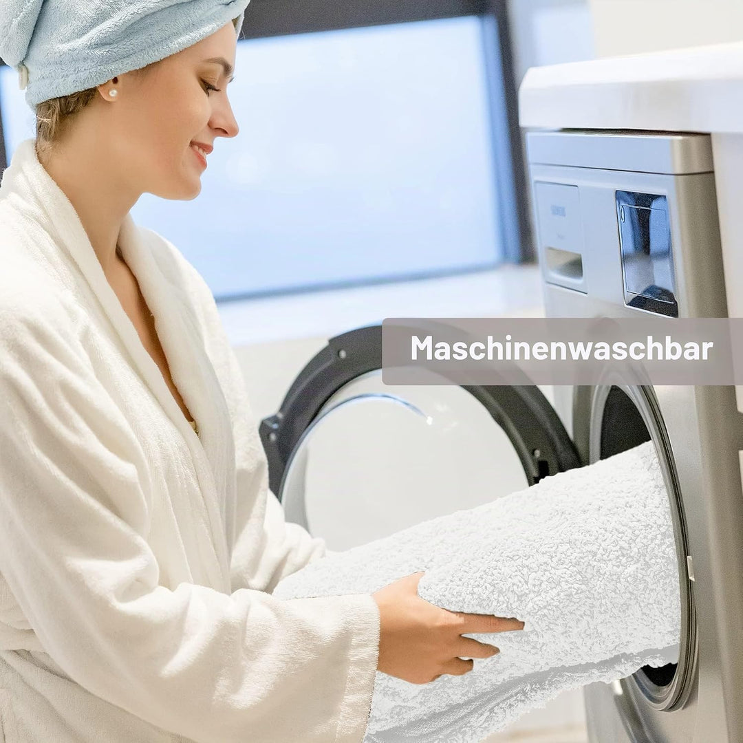 VANZAVANZU Badematte rutschfest 2er Pack Badteppich Verdickt Badezimmerteppich Weich Badeteppich Fla
