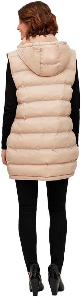 Vila Damen VITRISH New Padded S/L Vest - NOOS 14085934, Cement