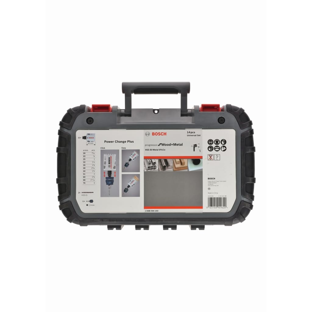 Bosch Professional 14 tlg. Lochsäge Progressor for Wood & Metal Set Universal (für Holz und Metall,