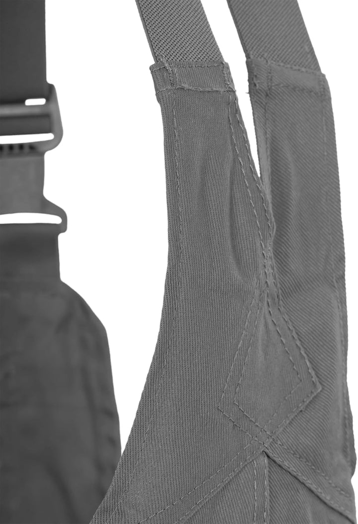 Qualitex Arbeits-Latzhose BW 270 42 Grau, 42 Grau