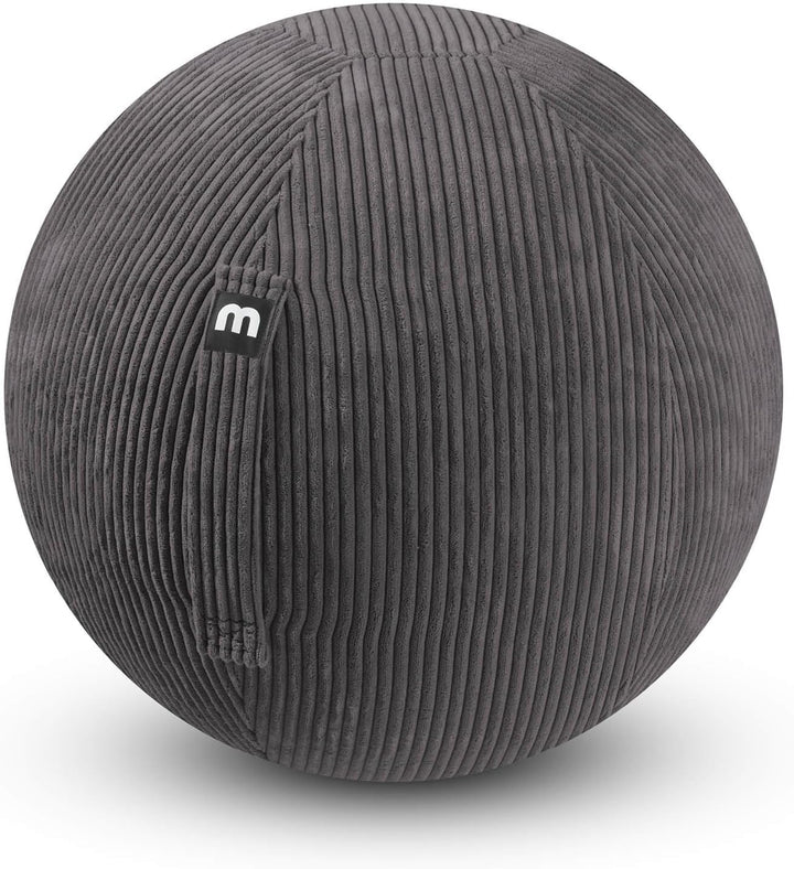 mokebo Stoff Sitzball Büro ergonomisch 'Der Sportliche', Sitzball mit Pumpe oder Pezziball mit Stoff