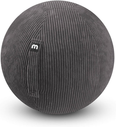 mokebo Stoff Sitzball Büro ergonomisch 'Der Sportliche', Sitzball mit Pumpe oder Pezziball mit Stoff