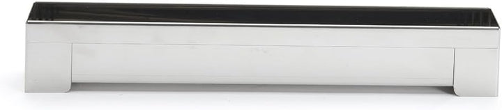 De Buyer 3205.04 Quadratische Dachrinne, Feinabzieher, Edelstahl, 30 x 4 cm, grau