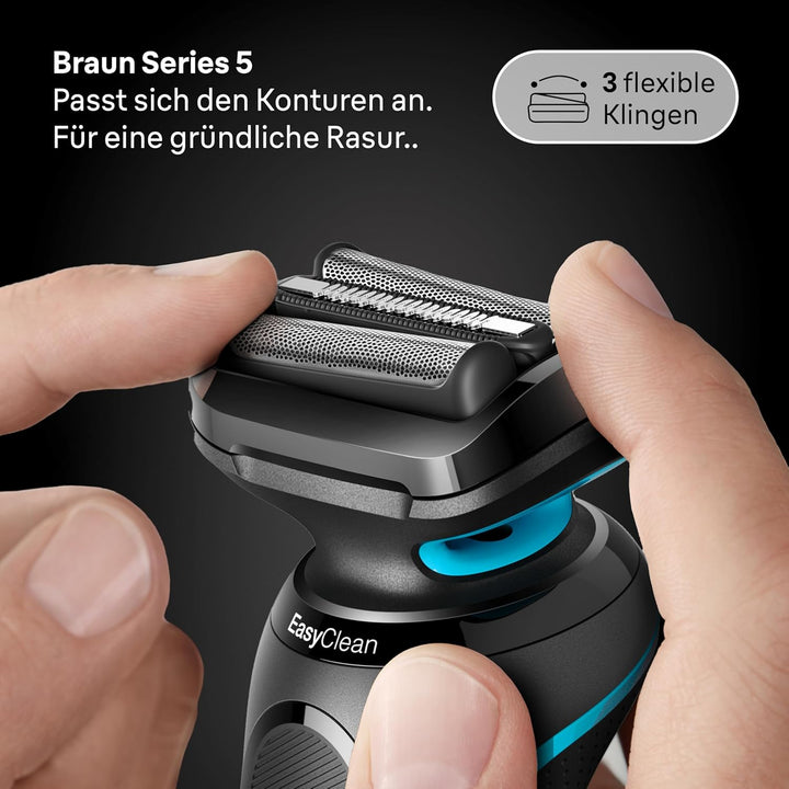 Bundle of Braun Series 5 Elektrorasierer Rasierer Herren Elektrisch Ladestation,Wet & Dry, rasierapp