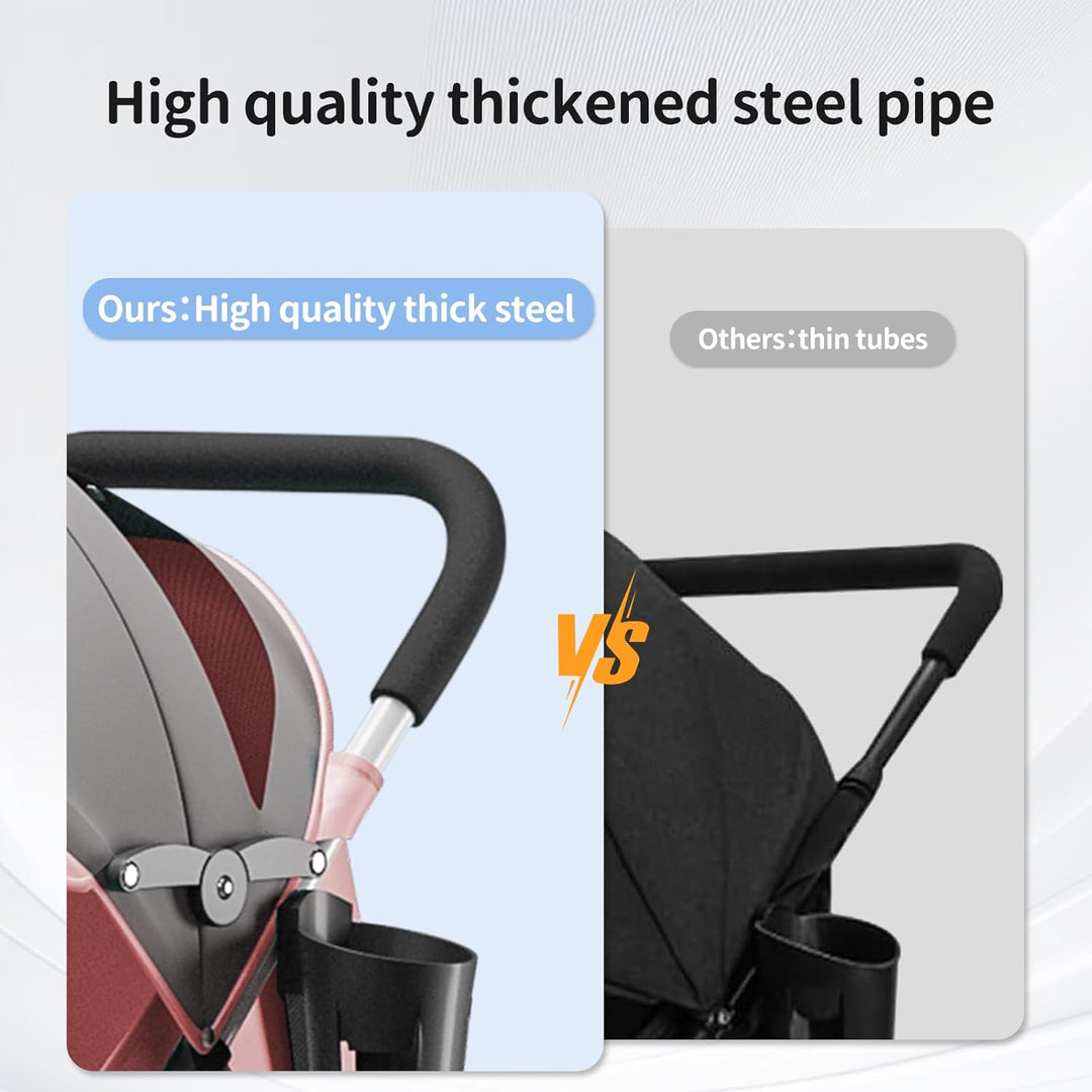Kompakter Kinderwagen, 0 bis 4 Jahre (30 kg max), leicht (4,10 kg), Buggy für Babys, Komfort, faltba