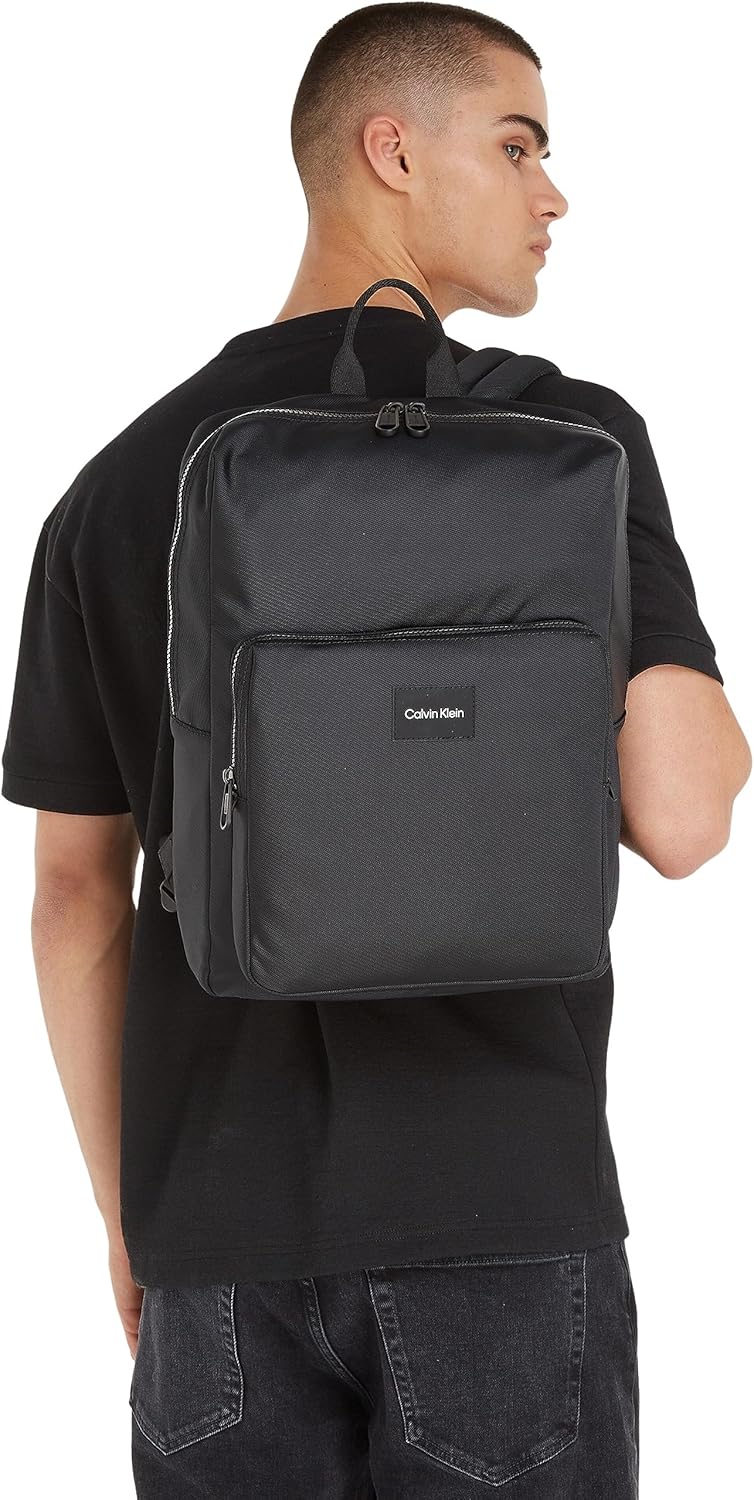 Calvin Klein Herren Must T Squared Bp Rucksäcke, Ck Schwarz