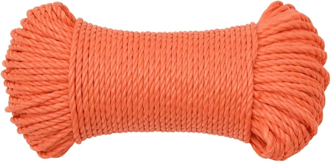 Tidyard Polypropylenseil, Arbeitsseil, Bootsseil, Festmacher, Faserseile, Flechtleine, Seile, Orange