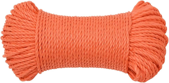 Tidyard Polypropylenseil, Arbeitsseil, Bootsseil, Festmacher, Faserseile, Flechtleine, Seile, Orange
